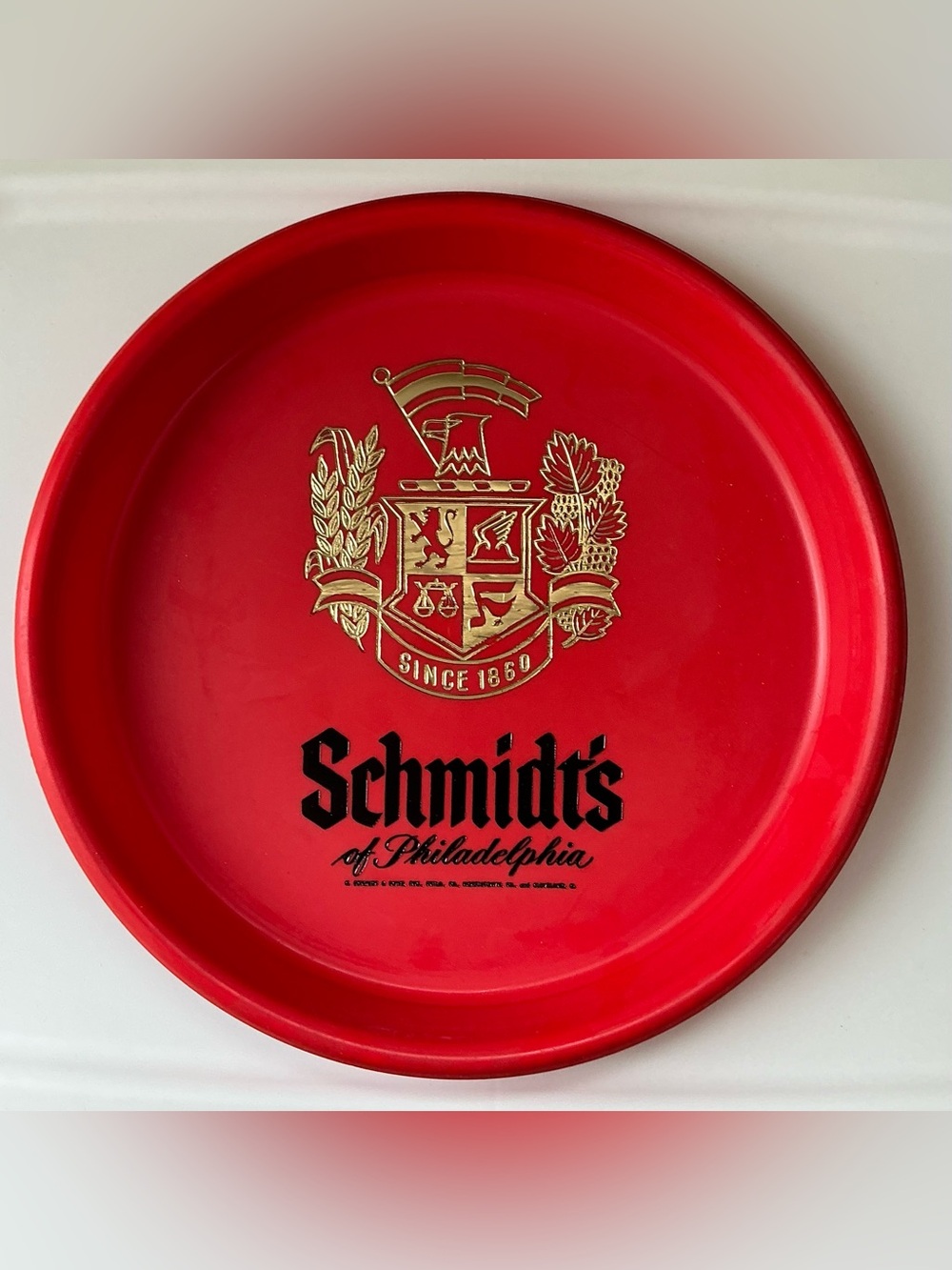 Vintage Schmidt's Plastic Tray